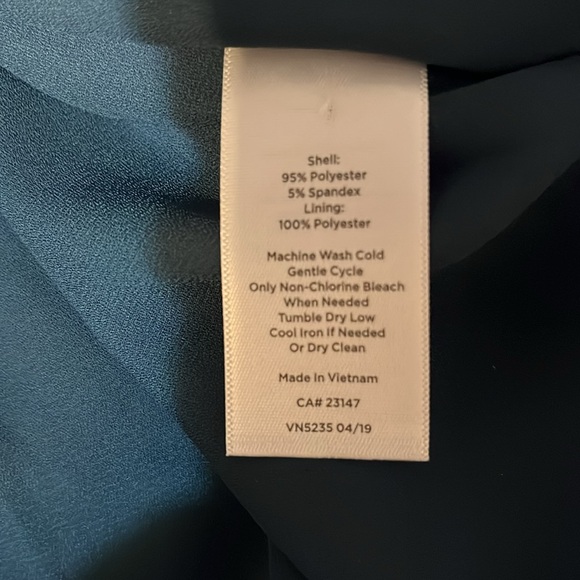 Talbots elastic tie waist flounce hem dress. - Picture 10 of 10